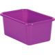 Purple Small Plastic Storage Bin 6 Pack Alternate Image A