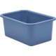 Slate Blue Small Plastic Storage Bin 6 Pack Alternate Image A
