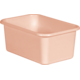 Blush Small Plastic Storage Bin 6 Pack Alternate Image A