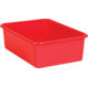 Red Large Plastic Storage Bin 6 Pack Alternate Image A