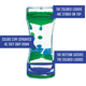 Green & Blue Liquid Motion Bubbler Alternate Image A