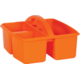 Orange Plastic Storage Caddies 6-Pack Alternate Image A