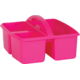 Pink Plastic Storage Caddies 6-Pack Alternate Image A