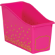 Pink Confetti Plastic Book Bins 6-Pack Alternate Image A