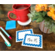 Blue Polka Dots Name Tags/Labels Alternate Image A