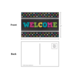 Chalkboard Brights Welcome Postcards Alternate Image SIZE