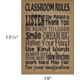 Burlap Classroom Rules Positive Poster Alternate Image SIZE