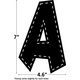 Black Stitch 7" Fun Font Letters Alternate Image SIZE