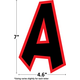 Electric Bright 7" Fun Font Letters Alternate Image SIZE
