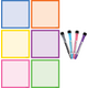 Colorful Dry-Erase Magnetic Square Notes Alternate Image A