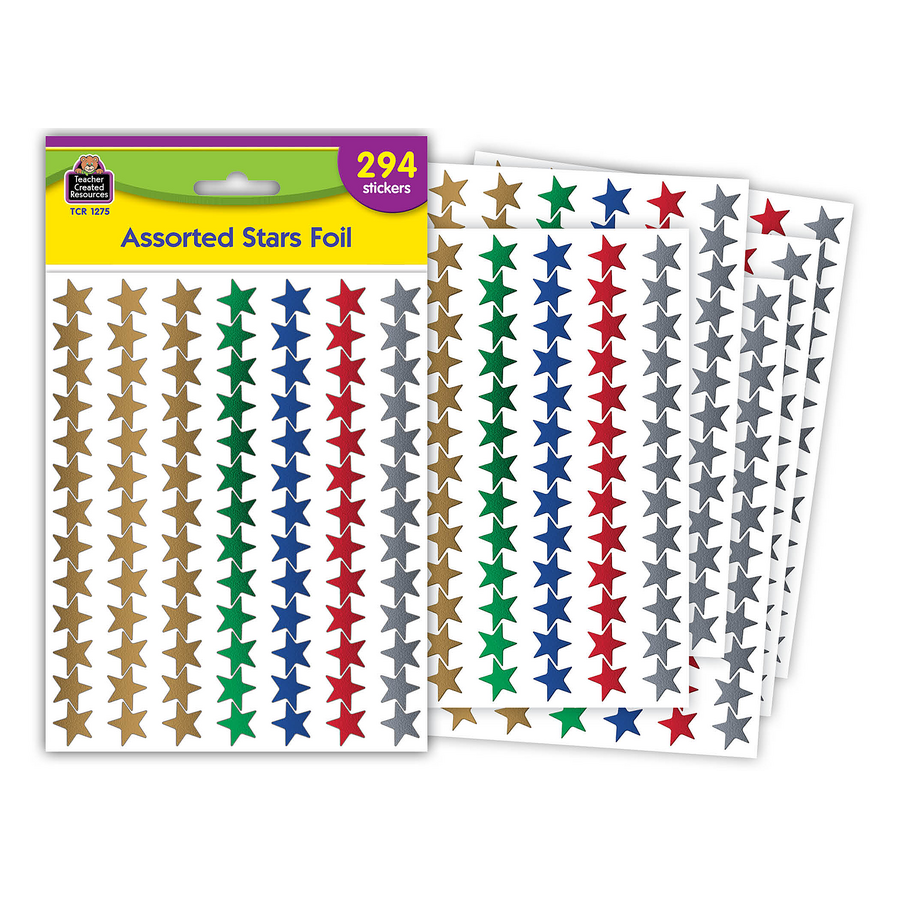 Assorted Stars Foil Stickers - TCR1275 | Teacher Created Resources