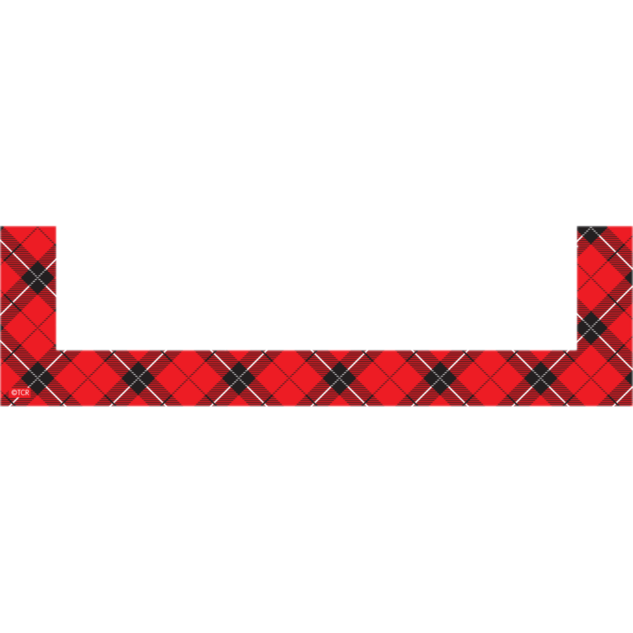 Teacher Created Resources Plaid Magnetic Labels - 30 Write-On/Wipe-Off Classroom Labels