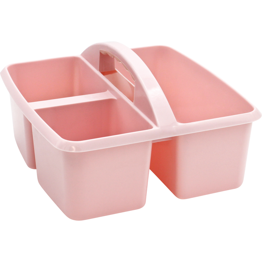 Light Pink Plastic Storage Caddy 6Pack TCR2088662 Teacher Created