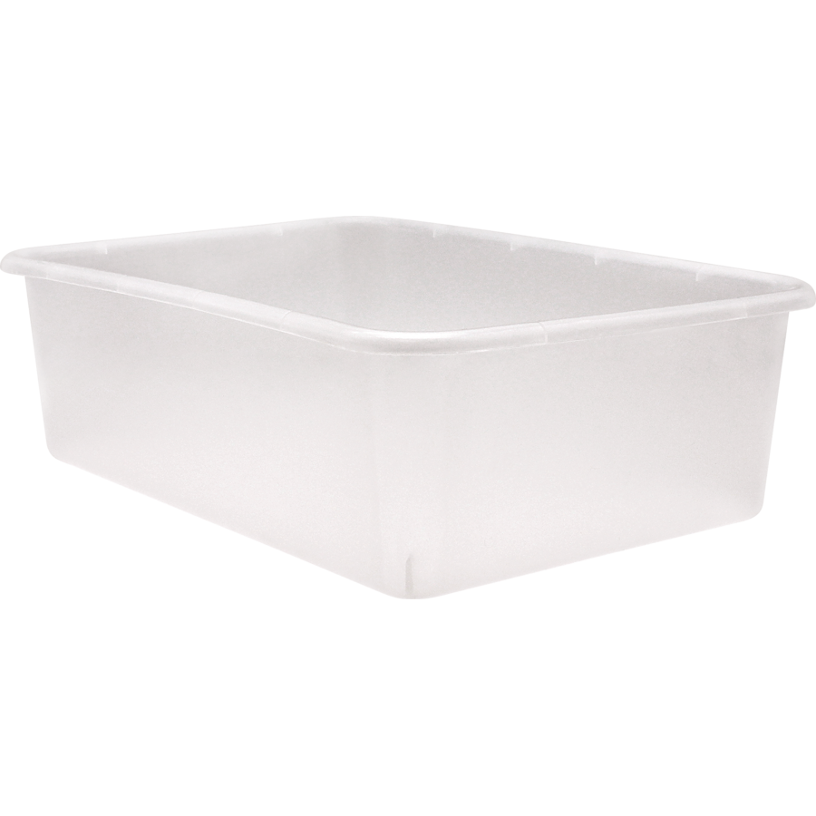 Clear Large Plastic Storage bin 6 Pack TCR2088676 Teacher Created
