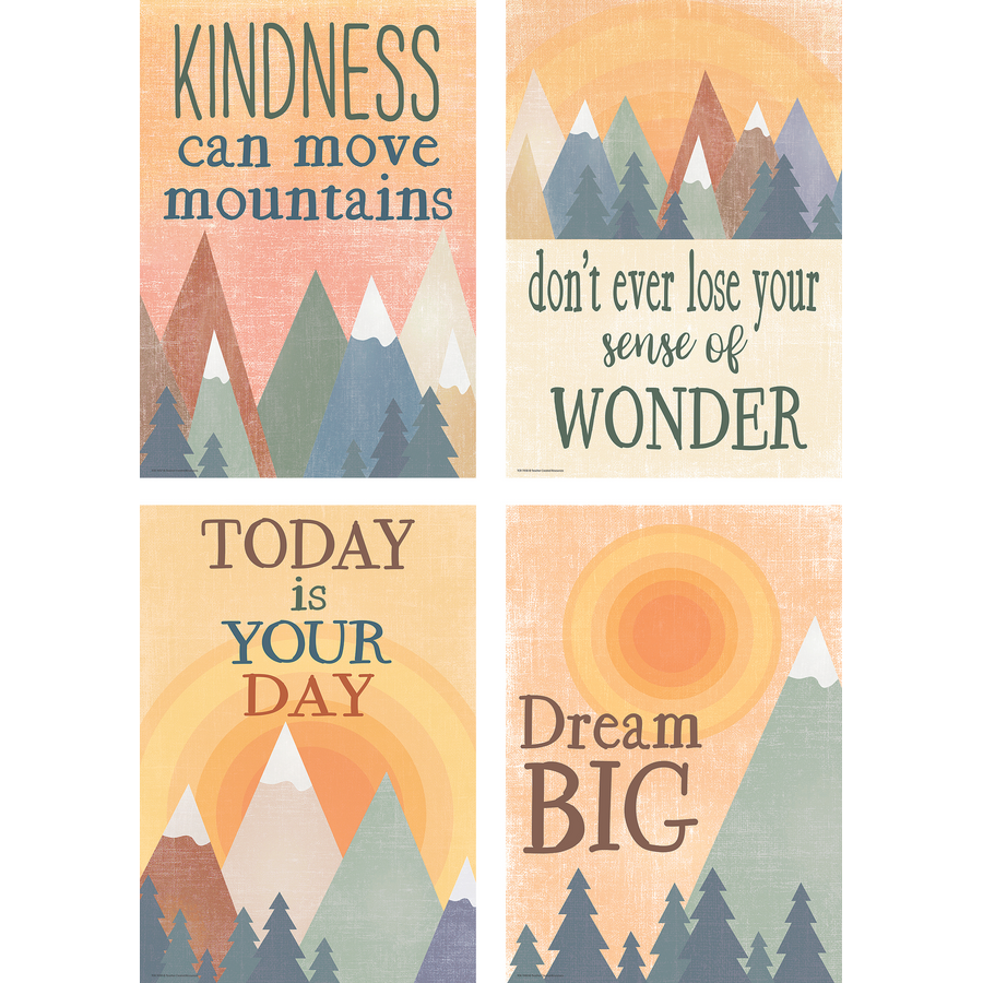 Moving Mountains Poster Set (4) TCR2088690 Teacher Created Resources