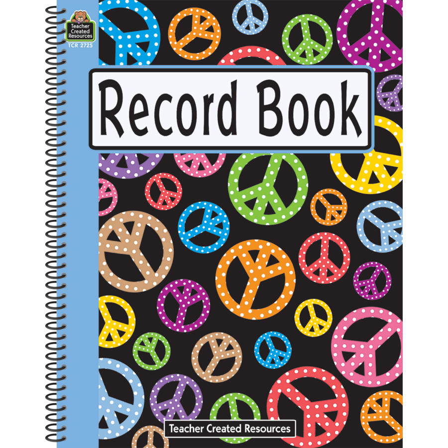 Peace Signs Record Book TCR2725 Teacher Created Resources