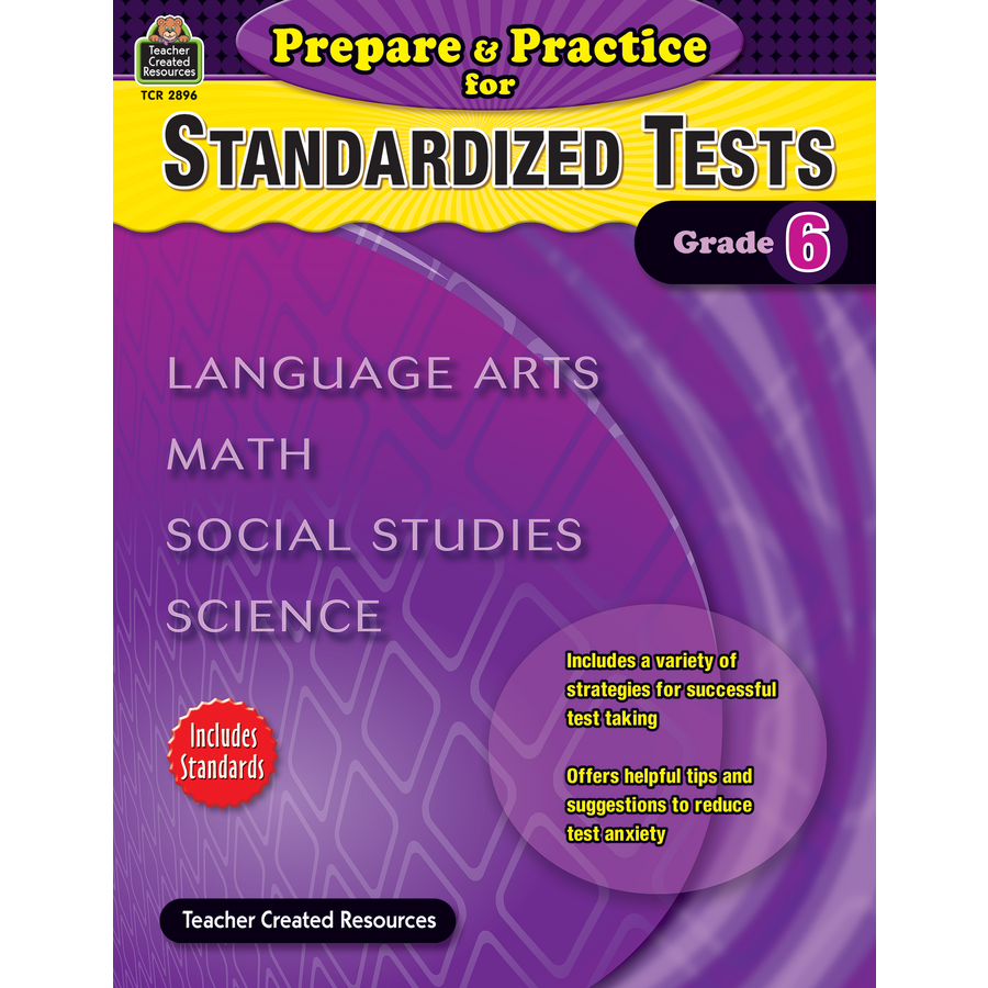 Prepare &amp; Practice for Standardized Tests Grade 6 - TCR2896 | Teacher ...