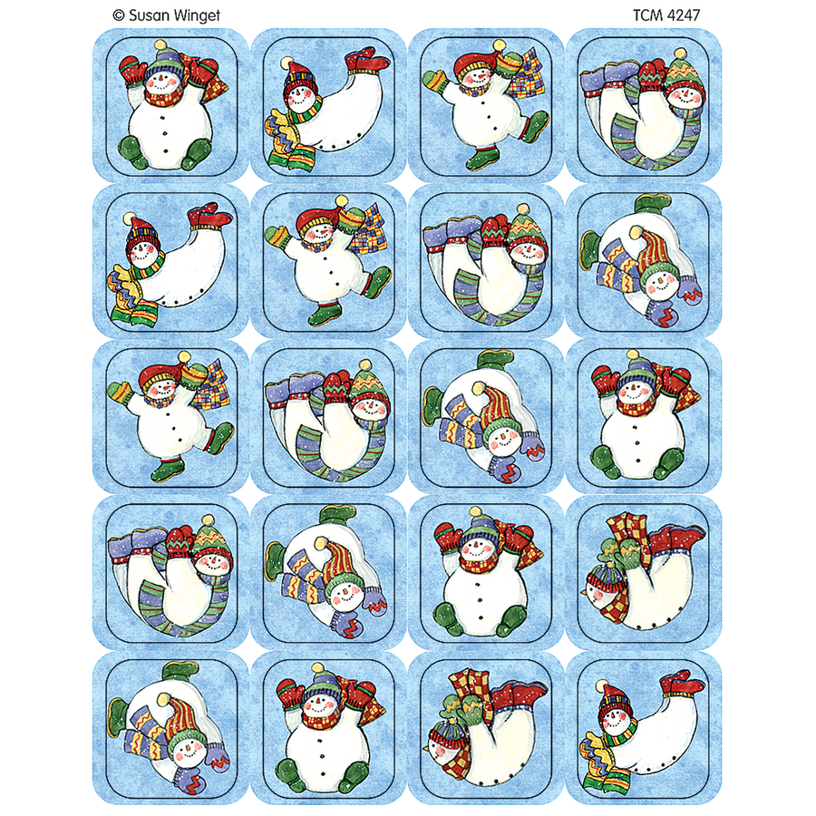 Snowmen Stickers from Susan Winget - TCR4247 | Teacher Created Resources