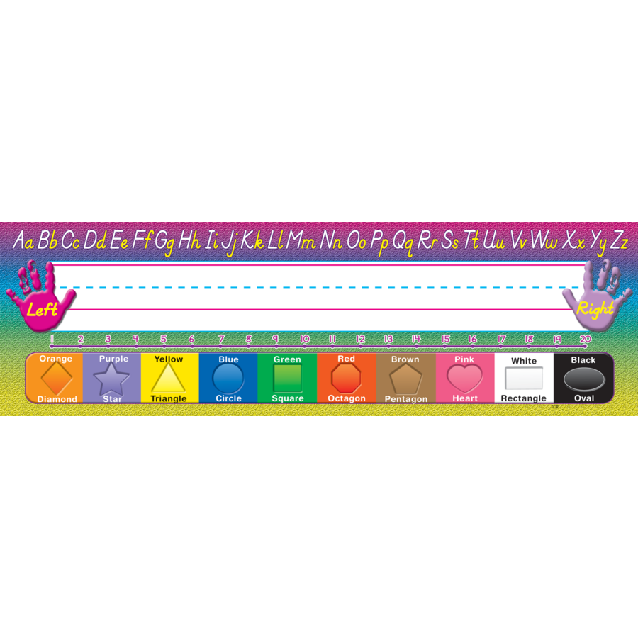 Modern Printing Flat Name Plates Teacher Created Resources TCR4307 