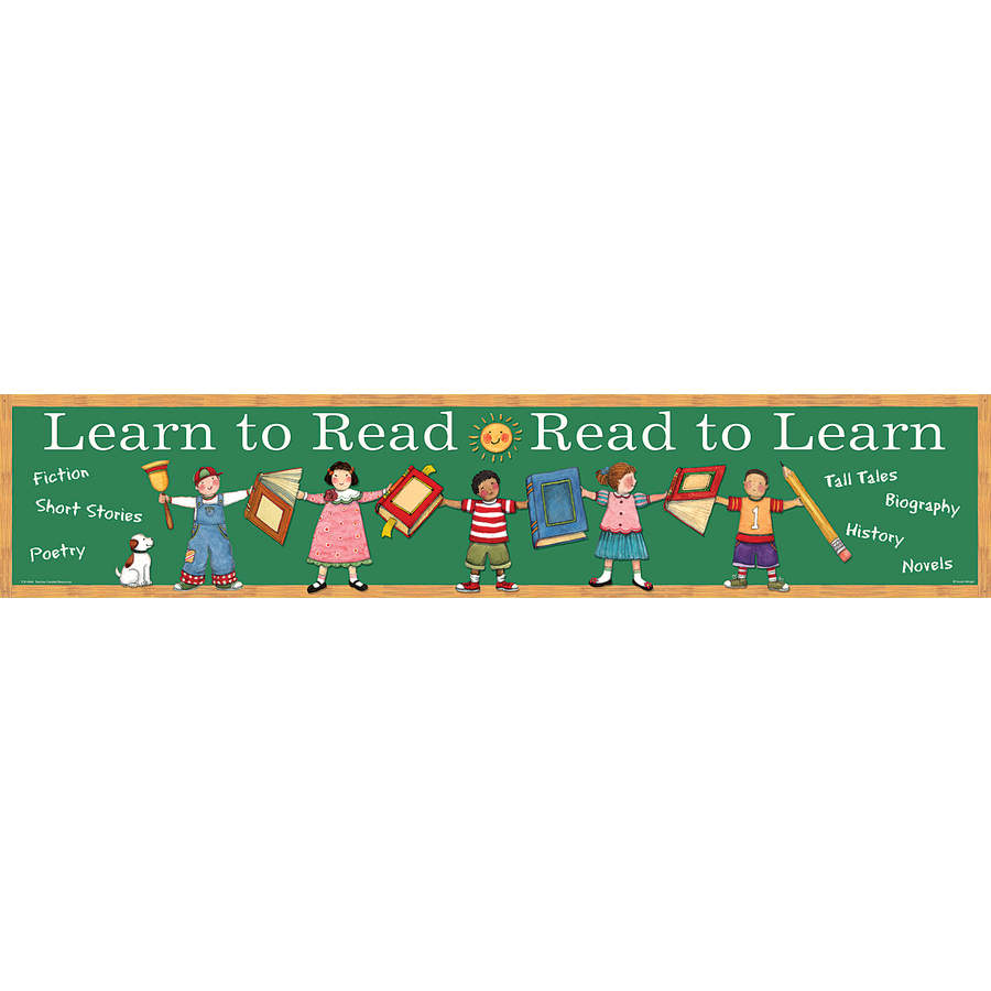 Learn To Read Read To Learn Banner From Susan Winget - Tcr4664 