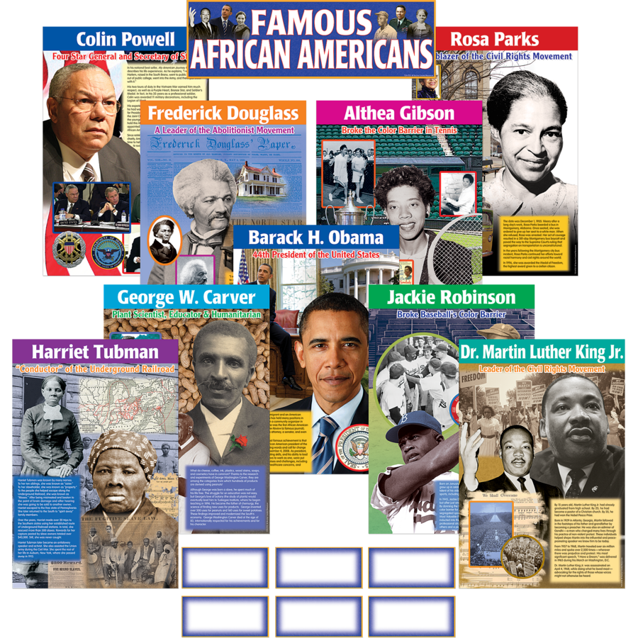 Teacher Created Resources Famous African Americans Bulletin Board Display Set 