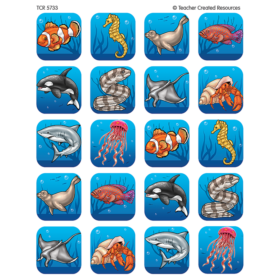 Ocean Life Stickers - TCR5733 | Teacher Created Resources