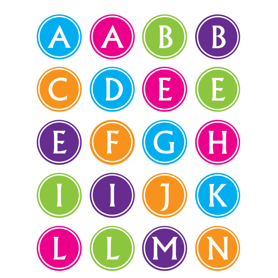 Brights Alphabet Stickers - Tcr5910 