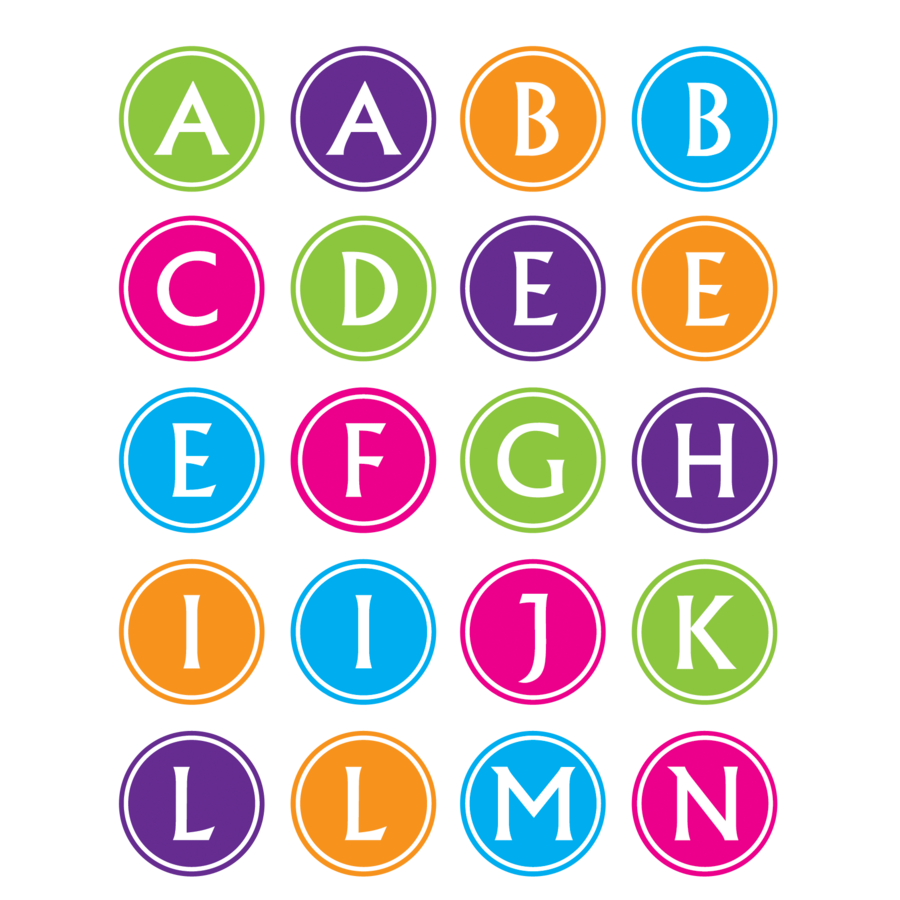 Brights Alphabet Stickers TCR5910 Teacher Created Resources