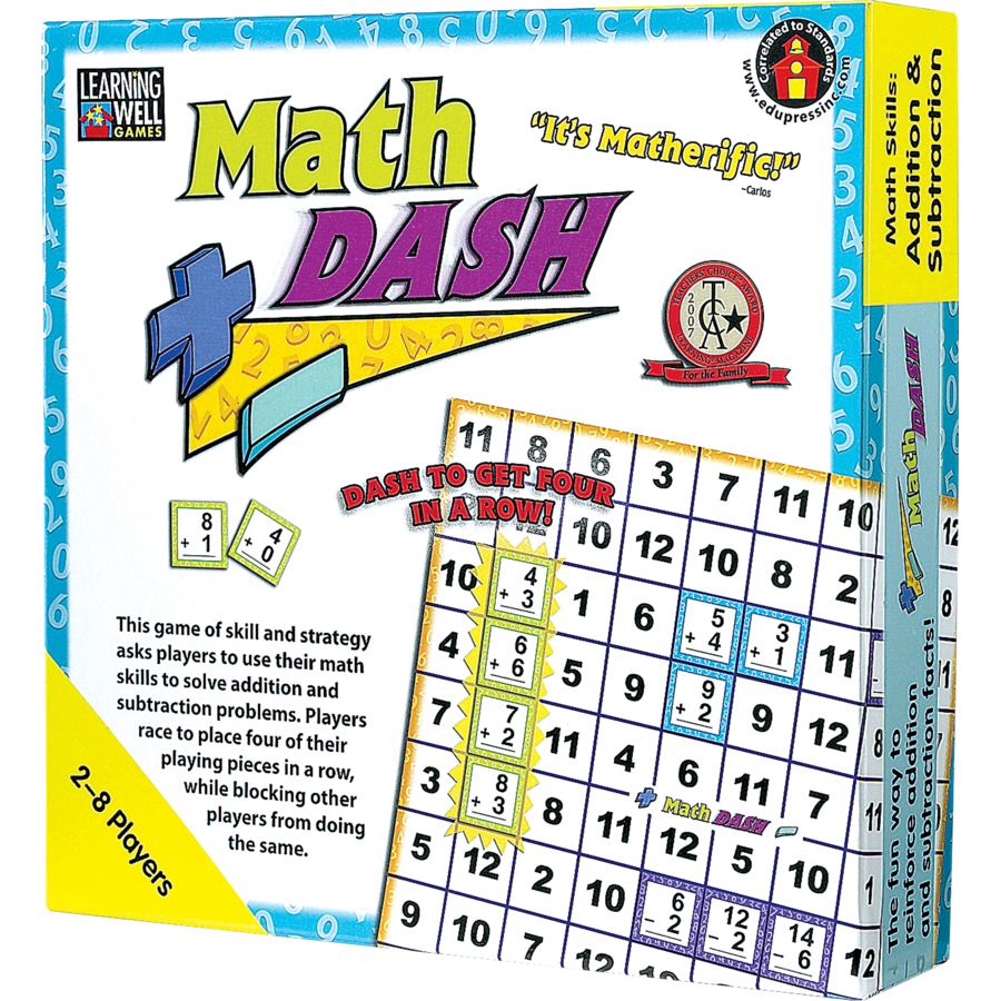 Math Dash Game: Addition/Subtraction - Tcr62348 | Teacher Created Resources