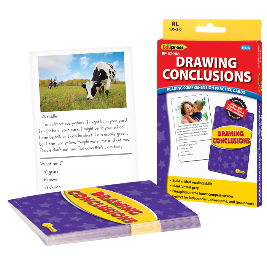 Drawing Conclusions Practice Cards Yellow Level TCR62988 Teacher