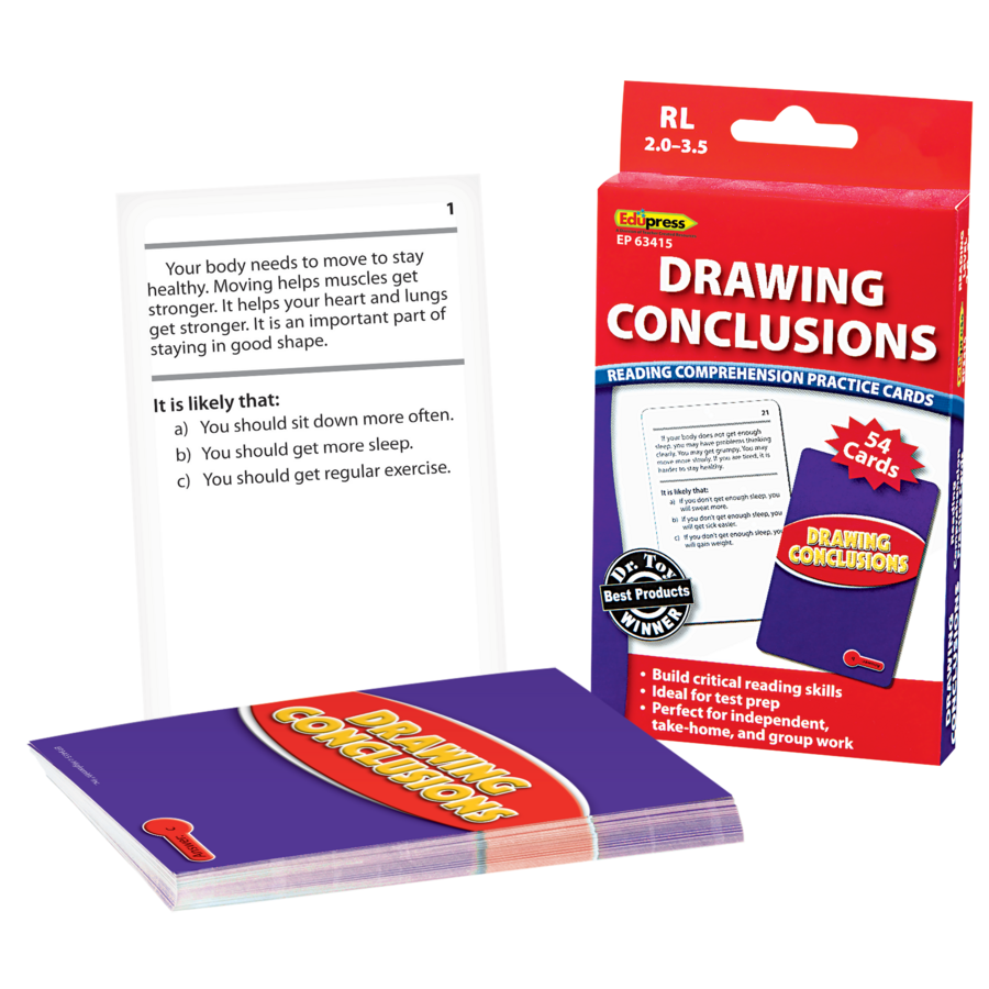 Drawing Conclusions Practice Cards Red Level TCR63415 Teacher