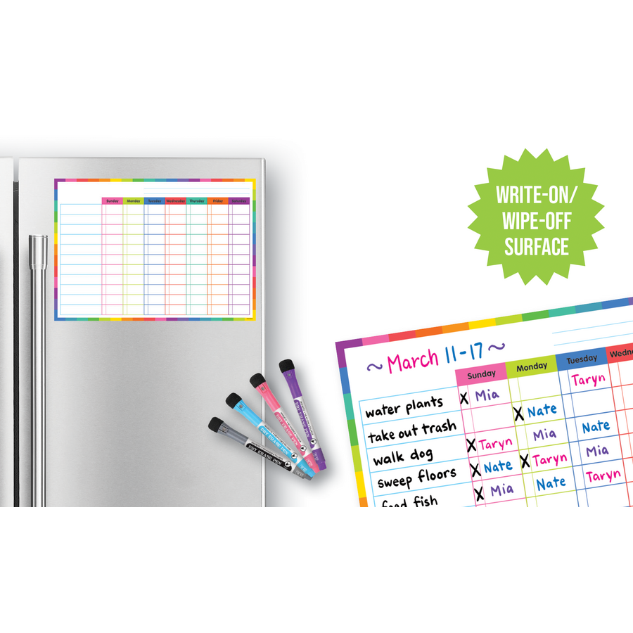 Colorful DryErase Task Chart TCR71001 Teacher Created