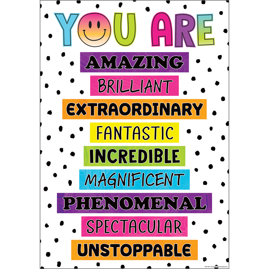You Are Amazing Positive Poster Tcr7467 Teacher Created Resources