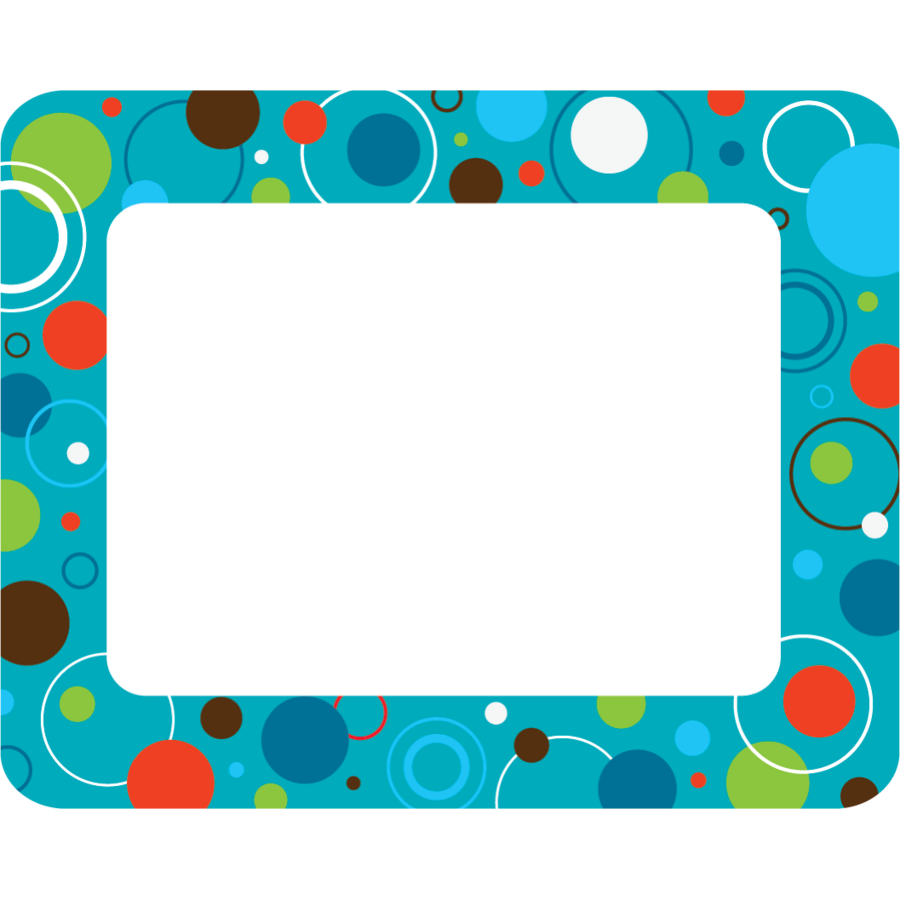 Circles and Dots Name Tags/Labels - TCR77081 | Teacher Created Resources
