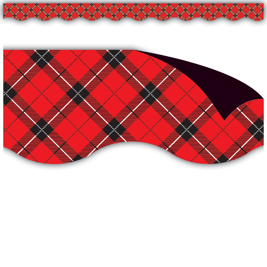 Red Plaid Borders TCR77259 Teacher Created Resources
