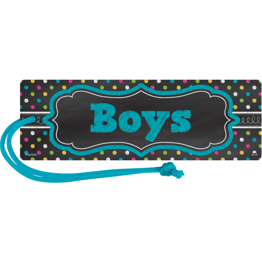 Chalkboard Brights Magnetic Boys Pass Teacher Created Resources TCR77278 
