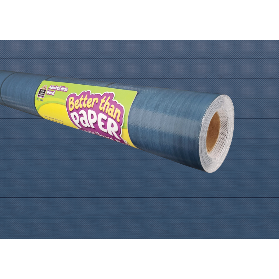 Admiral Blue Wood Better Than Paper Bulletin Board Roll TCR77489