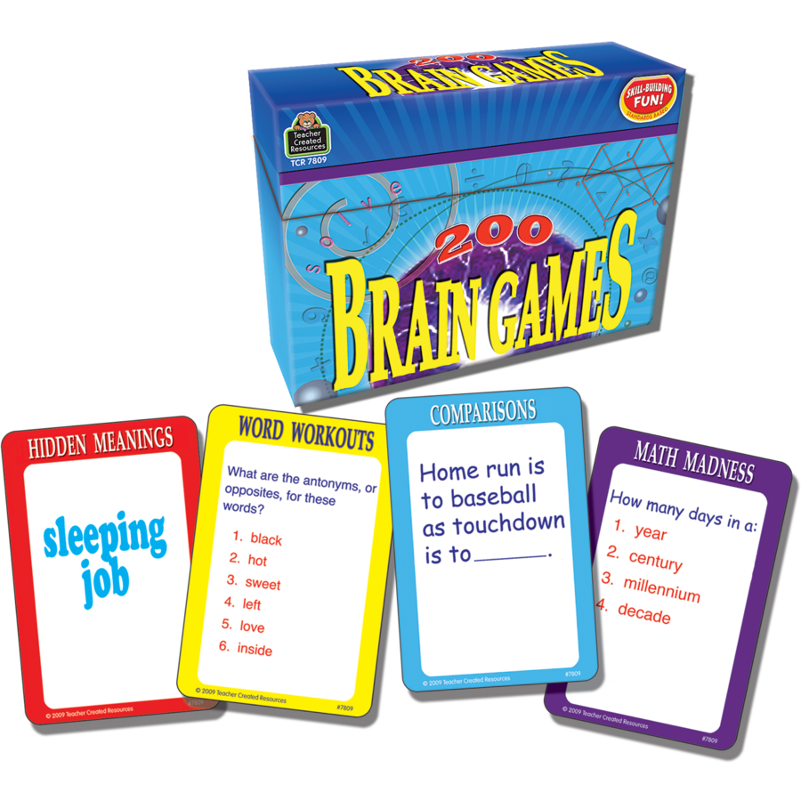 200 Brain Games TCR7809 Teacher Created Resources