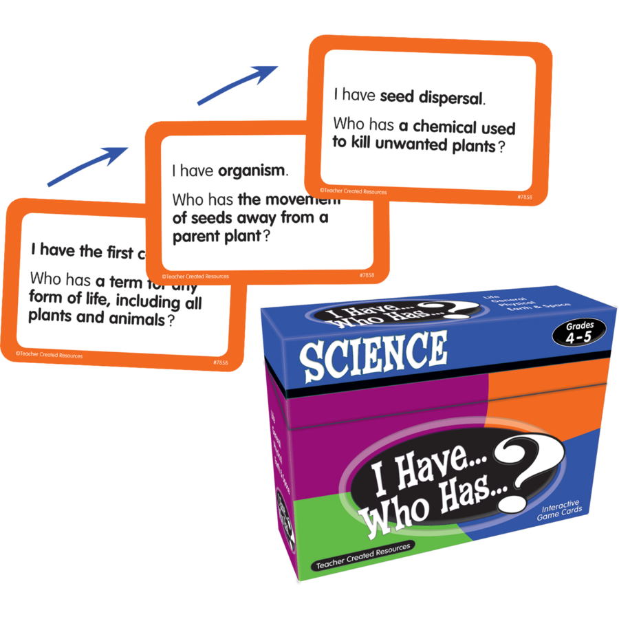 I Have, Who Has Science Game Grade 45 TCR7858 Teacher Created