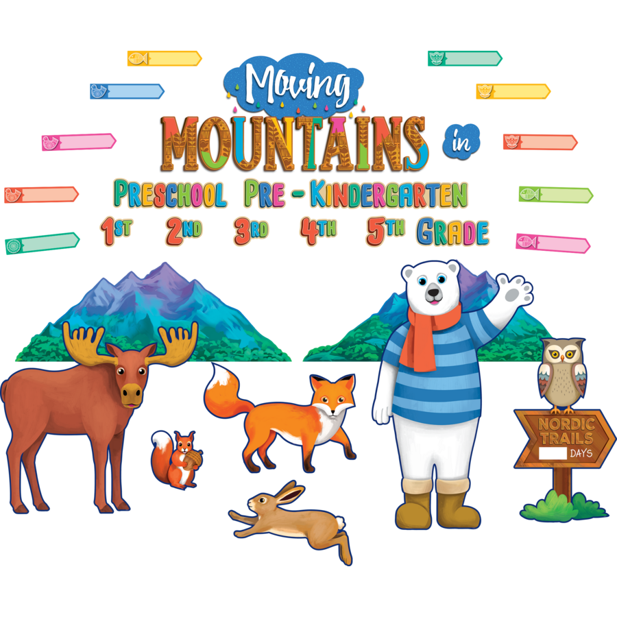 Nordic Trails Moving Mountains in...Bulletin Board Display TCR8139