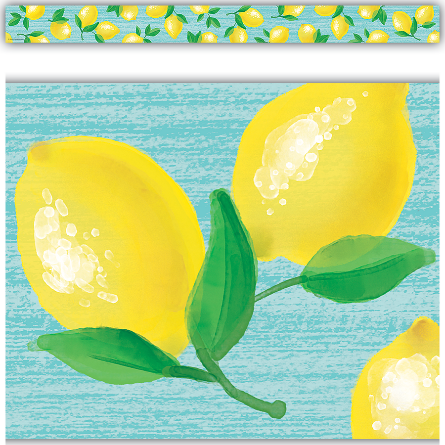 Lemon Zest Straight Border Trim by Teacher Created Resources 