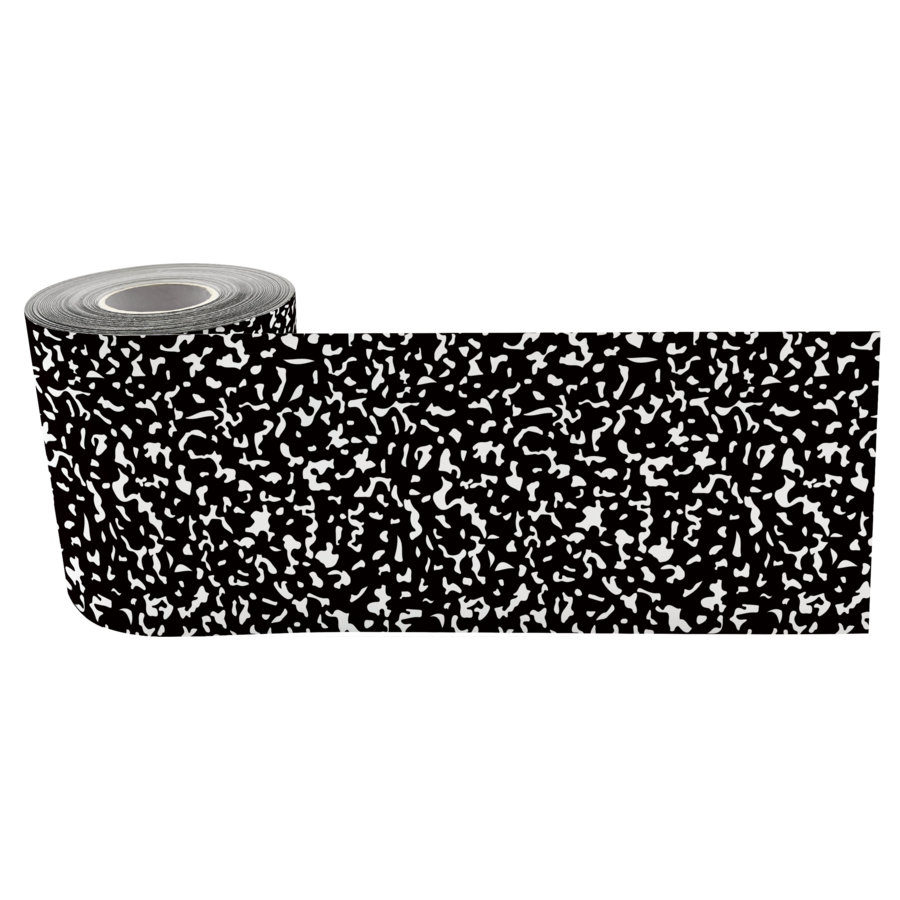 Composition Straight Rolled Border Trim TCR9113 Teacher Created