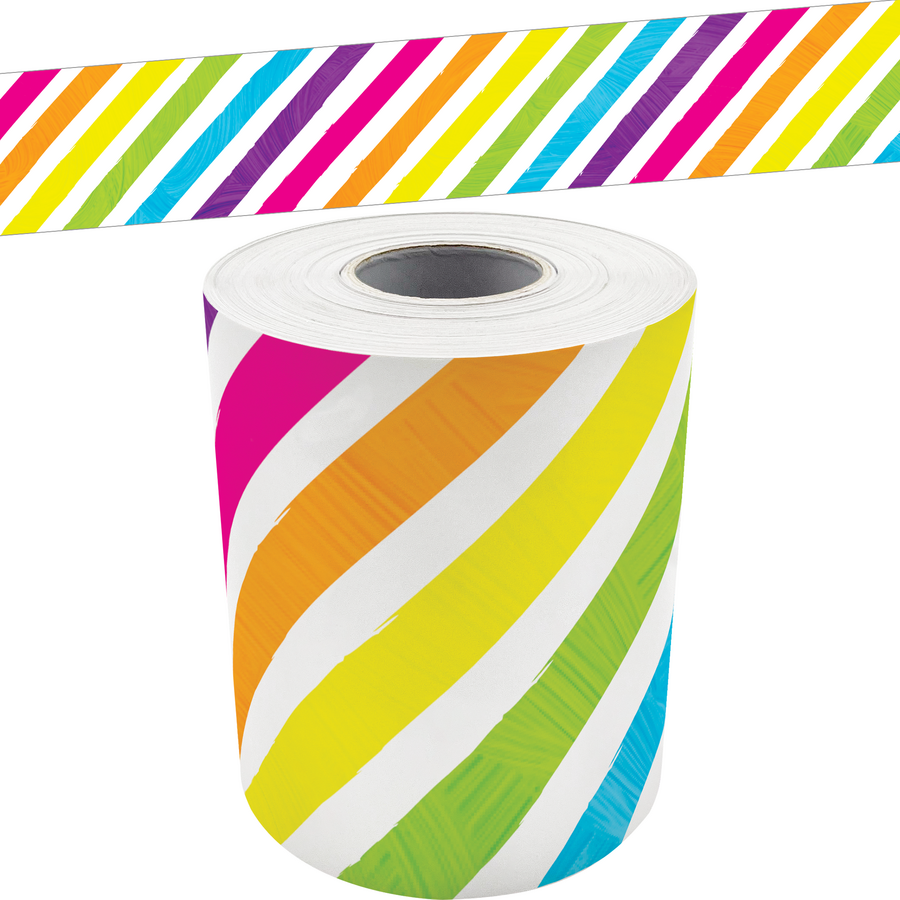 Teacher Created Resources Wonderfully Wild Fringe Die-Cut Border Trim, 35 Feet Per Pack, 6 Packs