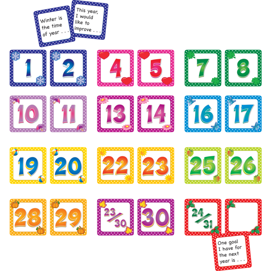 Calendar Days/Story Starters Set (12 pks) TCR9991 Teacher Created