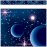 TCR5852 Blue Stellar Space Straight Border Trim
