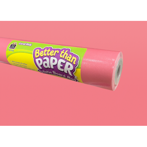 Coral Pink Better Than Paper Bulletin Board Roll - TCR77423 | Teacher ...