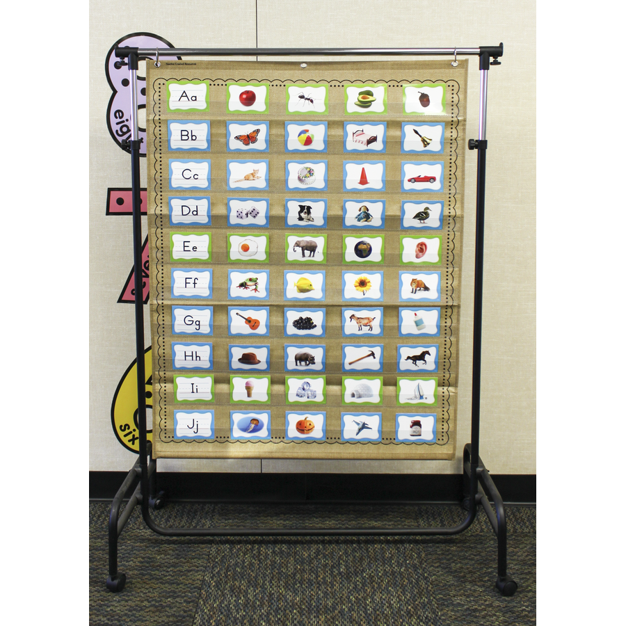 Burlap 10 Pocket Chart TCR20839 Teacher Created Resources