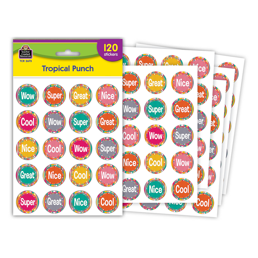 Tropical Punch Stickers - TCR2673 | Teacher Created Resources