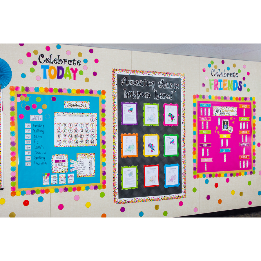 Confetti Circles DieCut Border Trim TCR3571 Teacher Created Resources