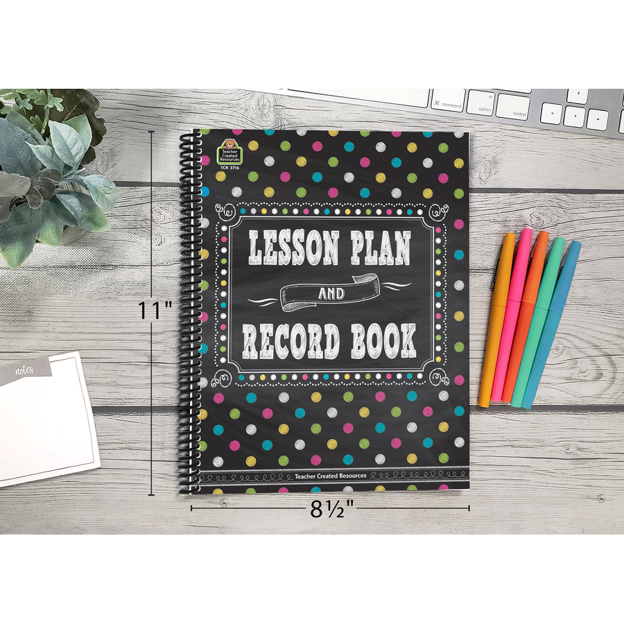 Chalkboard Brights Lesson Plan and Record Book TCR3716 Teacher